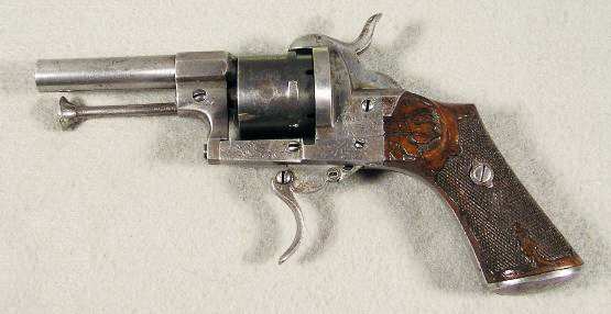 French Pinfire revolver 30 cal