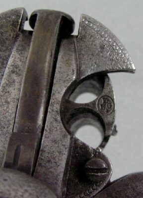 French, Folding Trigger D.A. 9 mm Pinfire Revolver