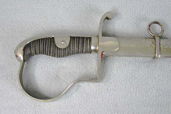 German Officers Sword w/etched Blade