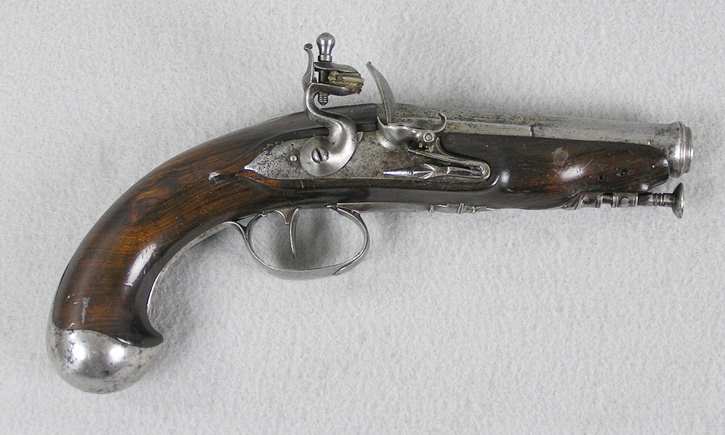 French 54 Caliber Flintlock Coat Pistol