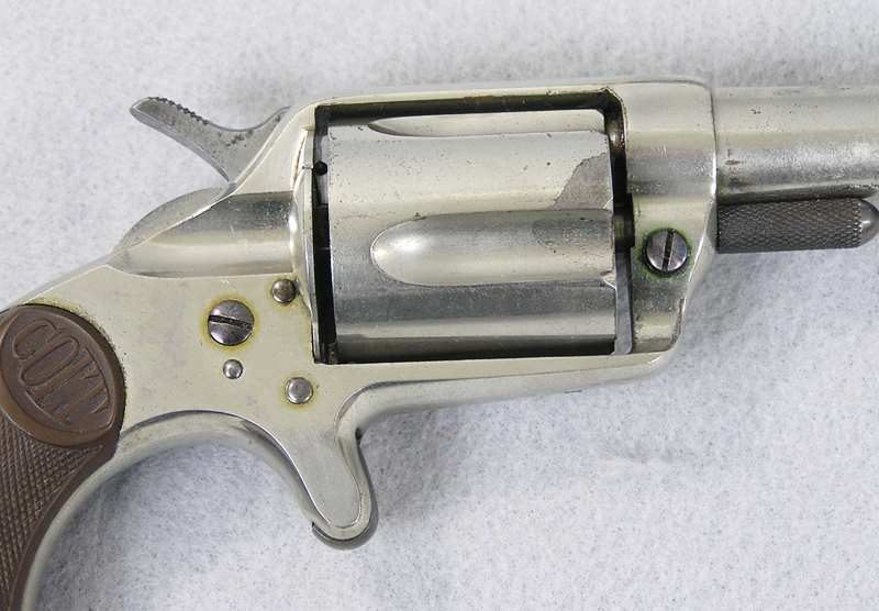 Colt New House Model Revolver Etched Panel