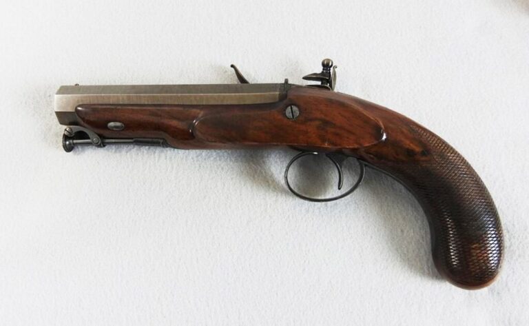 Westley Richards 75 Caliber Flintlock Coat Pistol | 1898andB-4.com